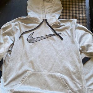 Gray Large Nike Hoodie
